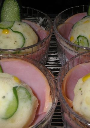 ハムカップのポテトサラダ-レシピのメイン写真