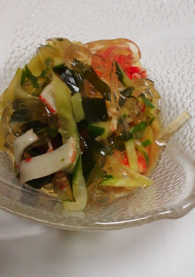 低カロリー♪ところてんの酢の物-レシピのメイン写真