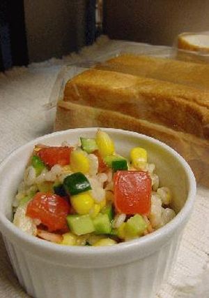夏にピッタリ☆ 押し麦サラダ-レシピのメイン写真