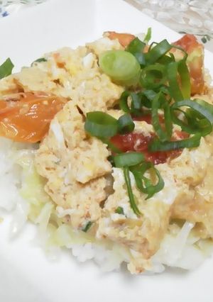 ☆きゃべトマ卵丼-レシピのメイン写真