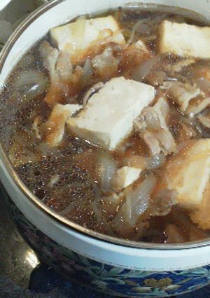余ってしまったすき焼きのたれで絶品肉豆腐-レシピのメイン写真