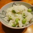 枝豆と椎茸のご飯
