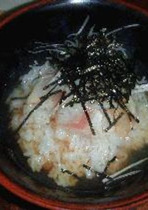 暑い日こそさっぱりした熱々の鯛茶漬け(1)-レシピのメイン写真