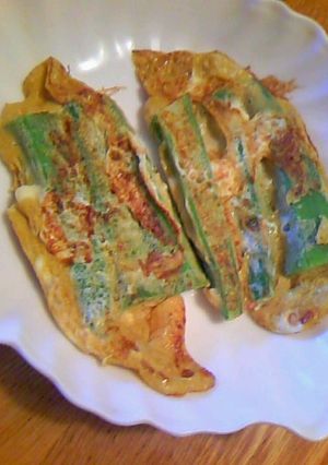 オクラのピカタ☆焼き肉のたれ味-レシピのメイン写真