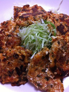 キムチ豆腐カリカリハンバーグ-レシピのメイン写真
