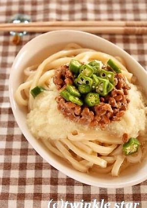 大豆でうどんdeねばねばヘルシ−うどん-レシピのメイン写真