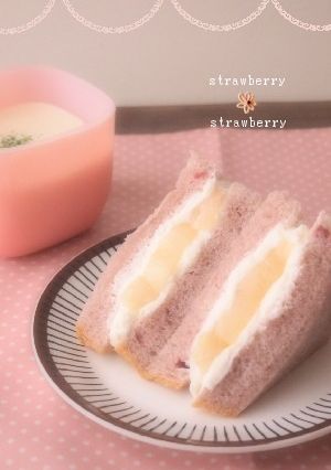 ＊桃と水切りヨーグルトのフルーツサンド＊-レシピのメイン写真