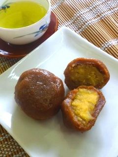 さつまいも餡の味噌団子-レシピのメイン写真