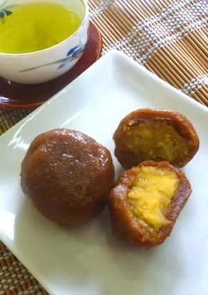 さつまいも餡の味噌団子-レシピのメイン写真
