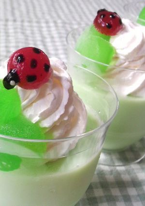 氷シロップで♪パステルカラーのプリン-レシピのメイン写真