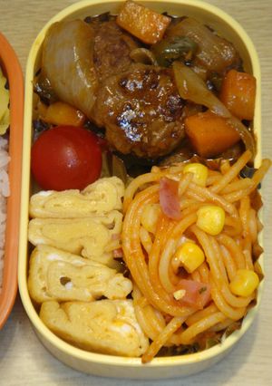 お弁当に煮込みハンバーグ♡-レシピのメイン写真