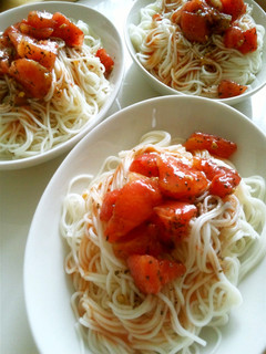 シンプル洋風そうめん*トマトで-レシピのメイン写真