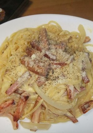 おうちでカルボナーラ-レシピのメイン写真