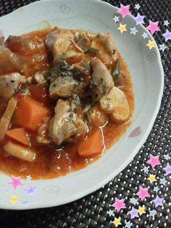 簡単♪チキンのトマト煮-レシピのメイン写真
