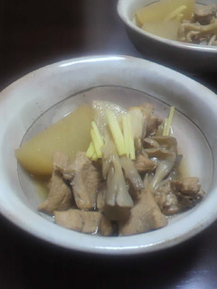 大根と鶏肉と舞茸の酢の煮物-レシピのメイン写真