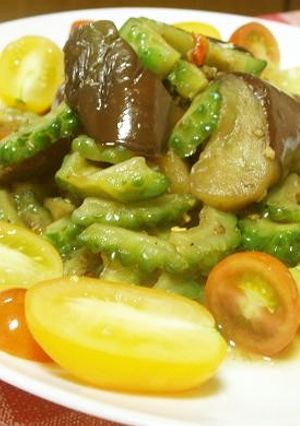 冷たく冷して、夏野菜の煮浸し-レシピのメイン写真