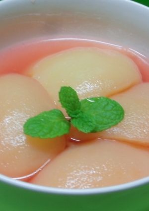 ヘルシー桃のコンポート-レシピのメイン写真