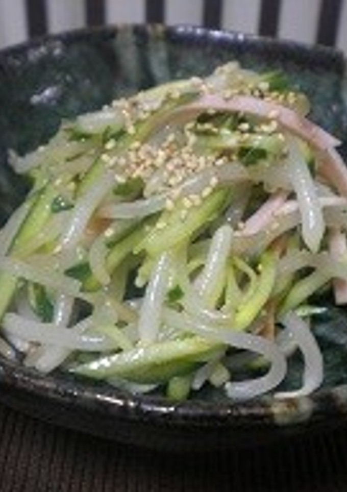 ハムともやしときゅうりのさっぱり和え-レシピのメイン写真