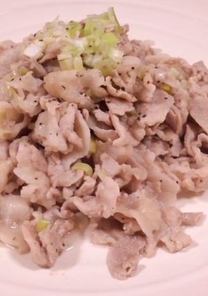 居酒屋の味！豚肉のネギ塩炒め-レシピのメイン写真