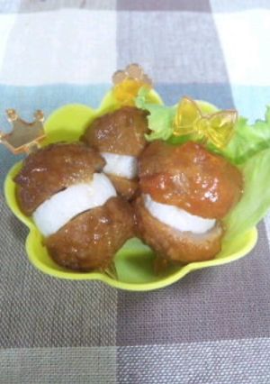 ミートボール③+ちくわ*お弁当に*-レシピのメイン写真