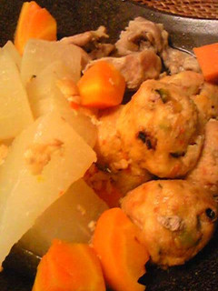 大根美味しい豚とひろうすの煮もの-レシピのメイン写真