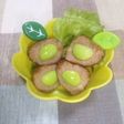 ミートボール⑦+枝豆*お弁当に*