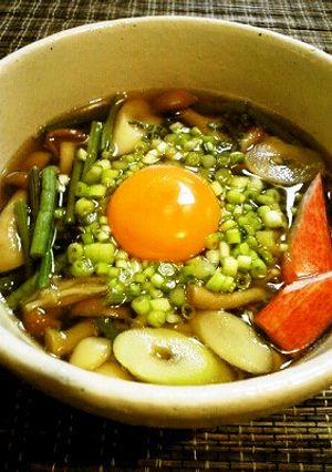 ✿キレイなお月見♬山菜蕎麦✿-レシピのメイン写真