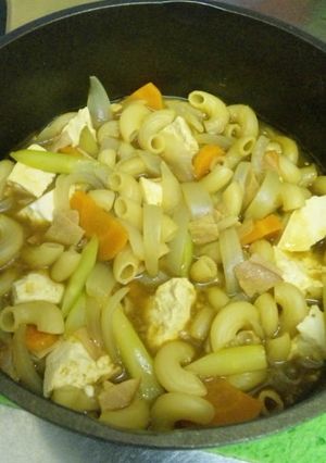 腹持ちバッチリ♪食べるカレーパスタスープ-レシピのメイン写真