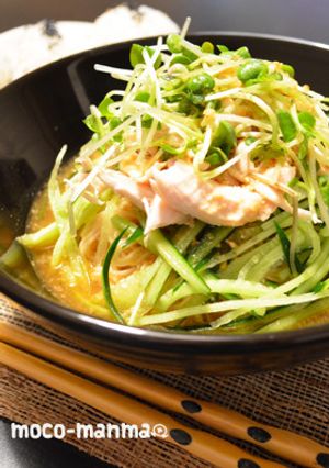 ヘルシー*゜ささみの棒棒鶏麺♪-レシピのメイン写真