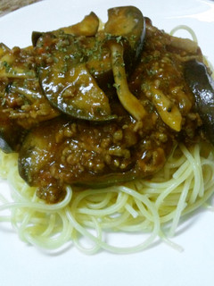 茄子ときのこのミートスパゲッティ-レシピのメイン写真