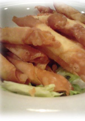 餃子の皮でハムチのこ巻き巻き-レシピのメイン写真