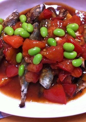 豆アジのトマトとポン酢醤油あん-レシピのメイン写真