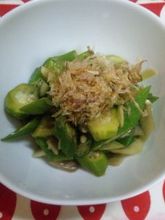 オクラとみょうがの麺つゆ和え-レシピのメイン写真