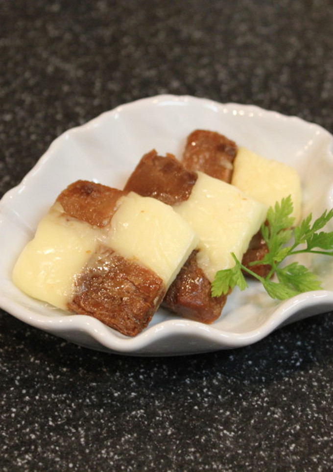 まぐろの角煮とチーズ♡ちびウマ♪おつまみ-レシピのメイン写真