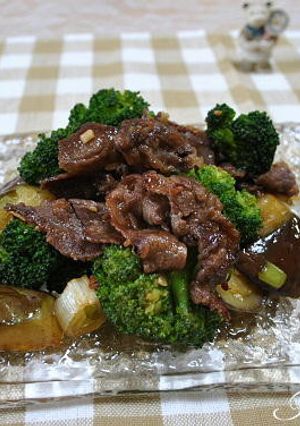 ブロッコリーと茄子の牛肉炒め-レシピのメイン写真