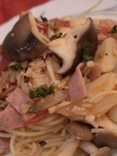 【3種キノコのヘルシーパスタ】-レシピのメイン写真