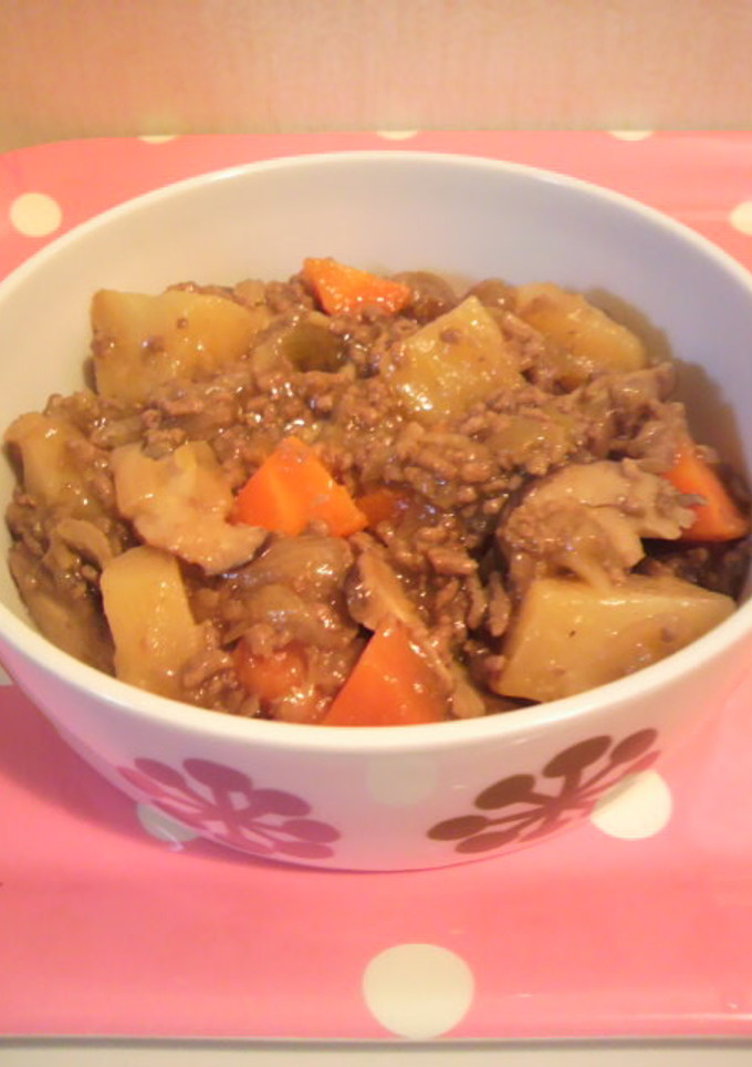 肉じゃが風!? ひき肉とろとろ煮-レシピのメイン写真