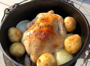 ダッチオーブンでローストチキン-レシピのメイン写真