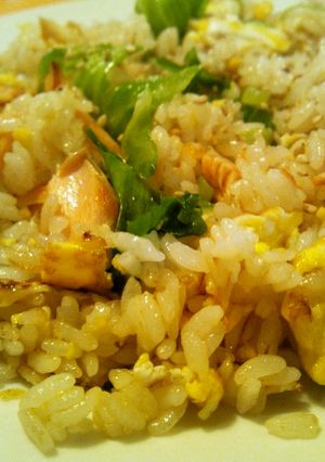 簡単！鮭レタスチャーハン-レシピのメイン写真