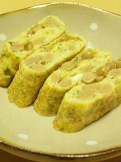 ごま香る☆納豆卵焼き-レシピのメイン写真
