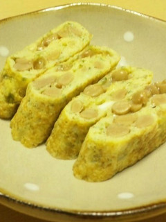 ごま香る☆納豆卵焼き-レシピのメイン写真