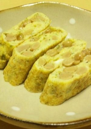 ごま香る☆納豆卵焼き-レシピのメイン写真