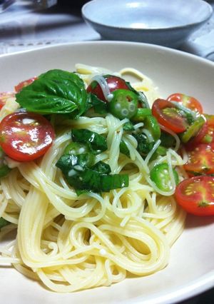 簡単♡さっぱり　夏野菜の冷製パスタ-レシピのメイン写真