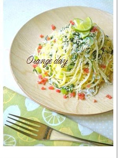 しらすと野沢菜のパスタ⋆すだちの香り-レシピのメイン写真