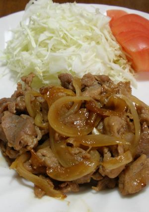 薄切り肉の豚生姜焼き-レシピのメイン写真
