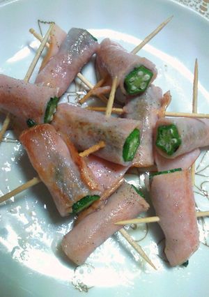 オクラのハム巻き-レシピのメイン写真