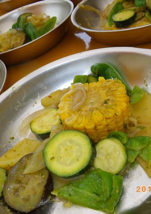 夏野菜のバジルペースト炒め-レシピのメイン写真
