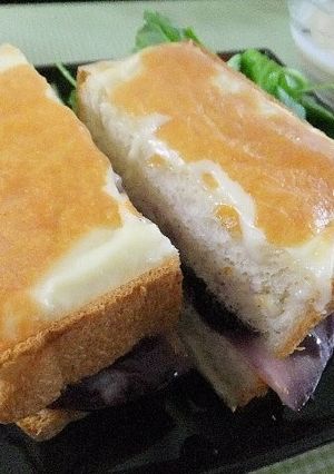 カフェで食べたクロックムッシュ-レシピのメイン写真