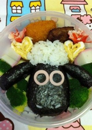 学童のお弁当～ひつじのショーン～-レシピのメイン写真