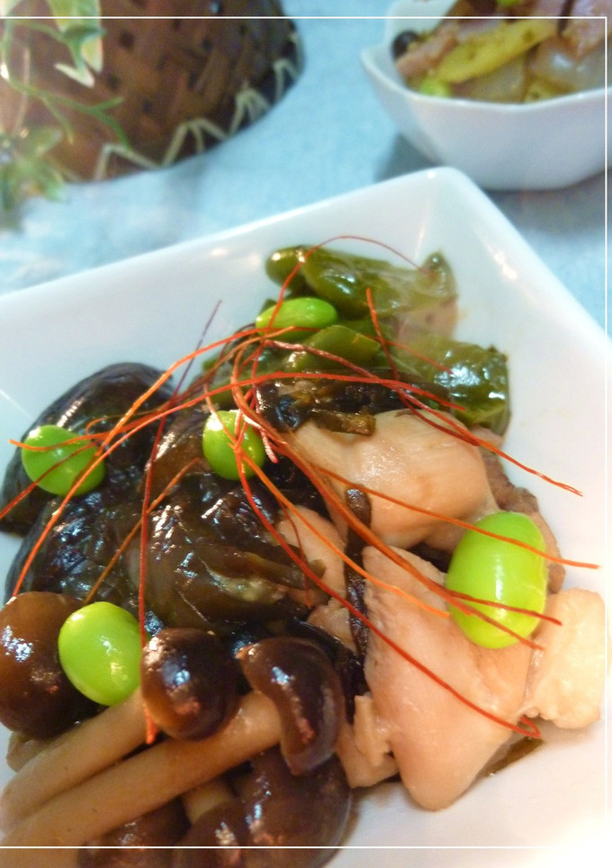 鶏肉と野菜の甘辛煮　～黒糖・塩昆布使用～-レシピのメイン写真